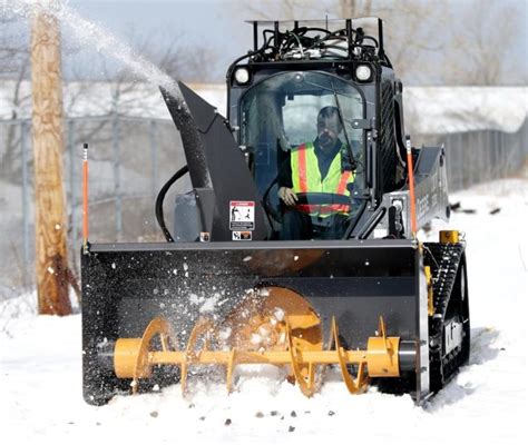 plowing snow with skid steer|best skid steer snow pusher.